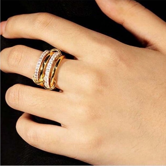 Couture Pave Chain Link Ring - Picture 2 of 4